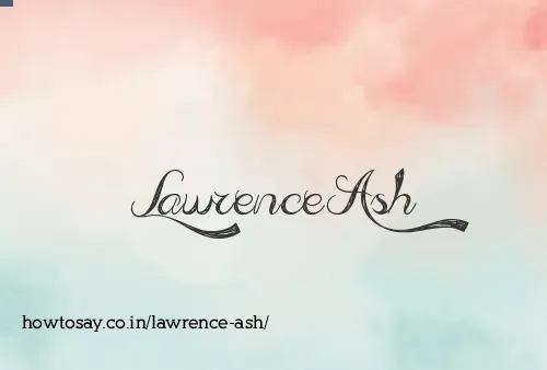 Lawrence Ash