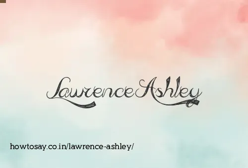 Lawrence Ashley
