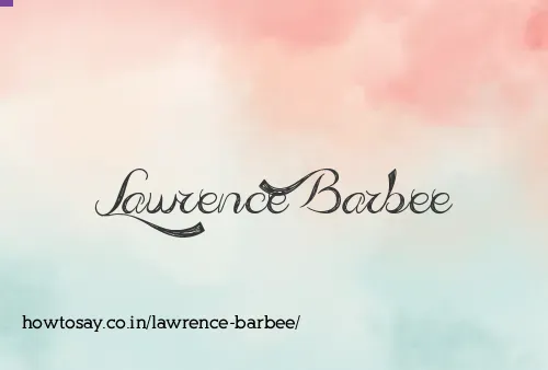Lawrence Barbee