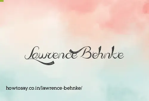 Lawrence Behnke