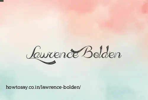 Lawrence Bolden
