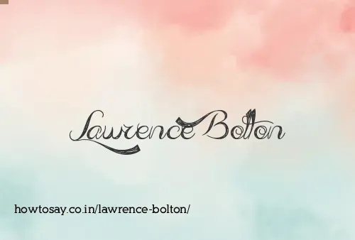 Lawrence Bolton