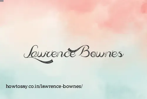 Lawrence Bownes