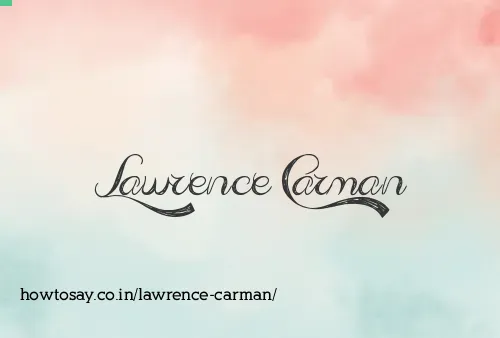 Lawrence Carman