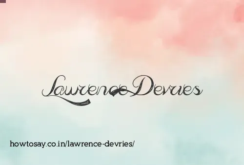 Lawrence Devries