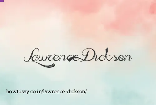 Lawrence Dickson