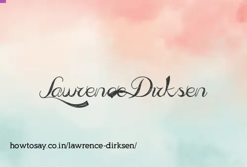 Lawrence Dirksen