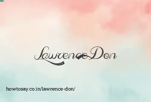 Lawrence Don