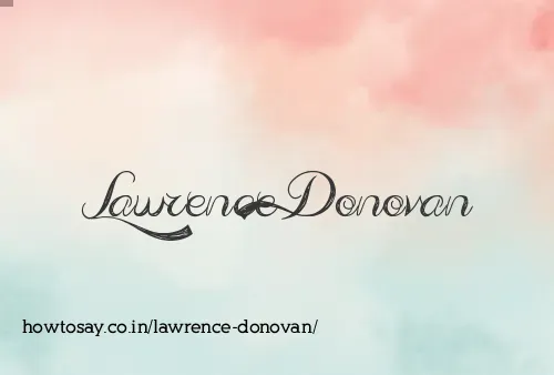 Lawrence Donovan