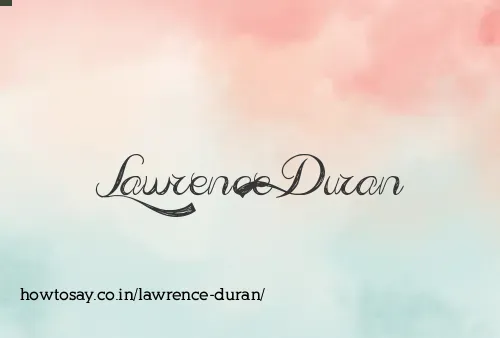 Lawrence Duran
