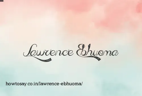 Lawrence Ebhuoma