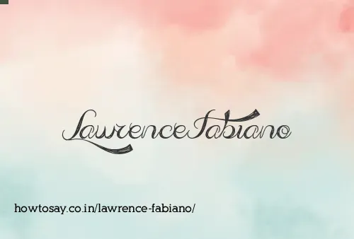 Lawrence Fabiano