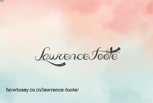 Lawrence Foote