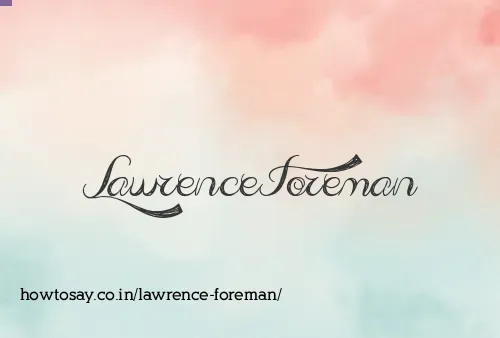 Lawrence Foreman