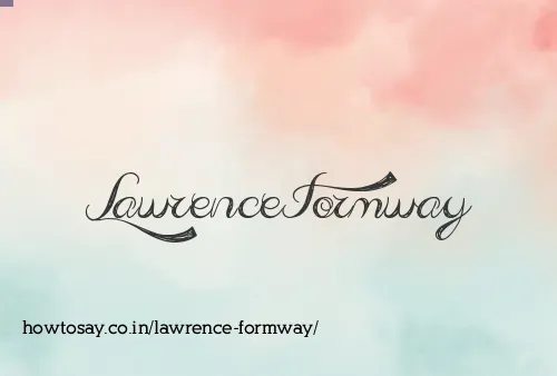 Lawrence Formway