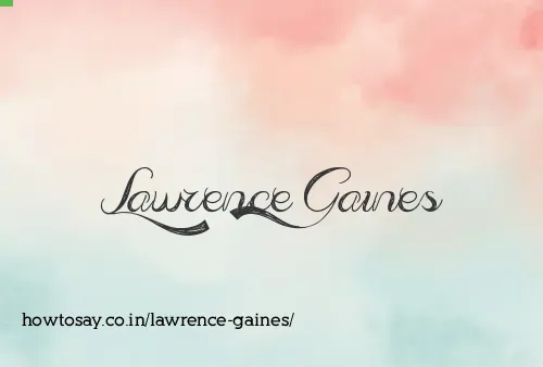 Lawrence Gaines