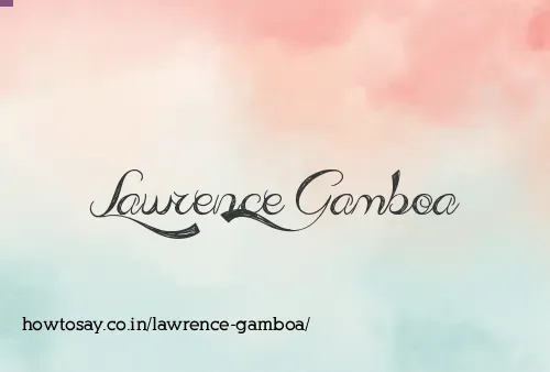 Lawrence Gamboa