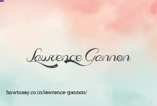 Lawrence Gannon
