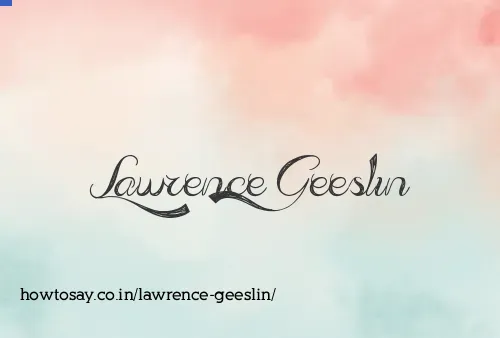 Lawrence Geeslin
