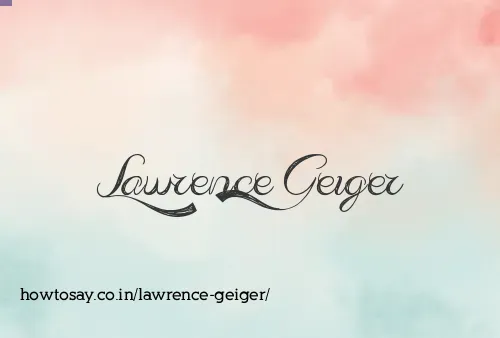 Lawrence Geiger
