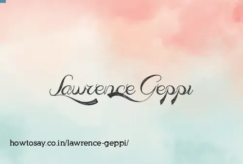 Lawrence Geppi
