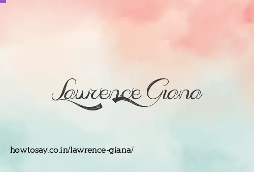 Lawrence Giana