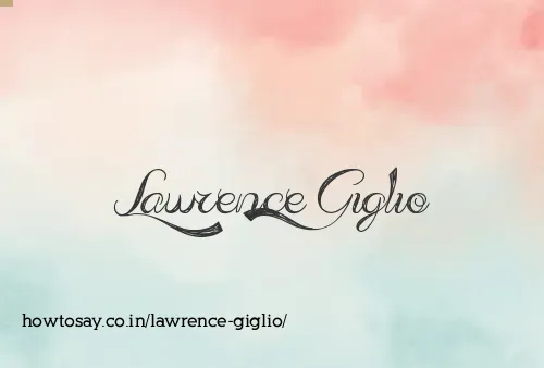 Lawrence Giglio