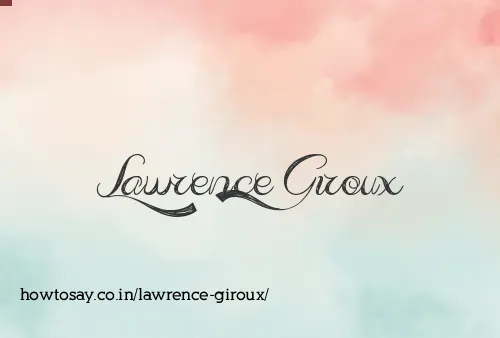 Lawrence Giroux