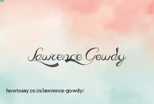 Lawrence Gowdy