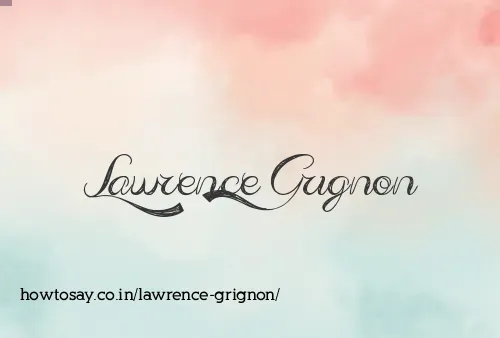 Lawrence Grignon