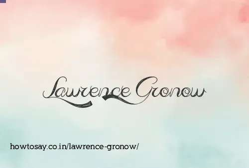 Lawrence Gronow
