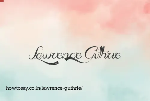 Lawrence Guthrie