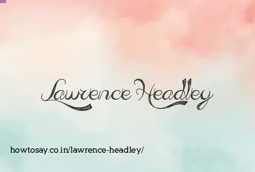 Lawrence Headley