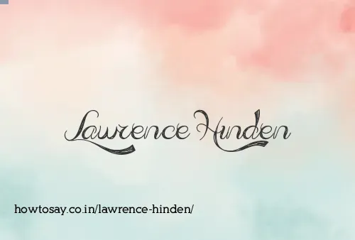 Lawrence Hinden