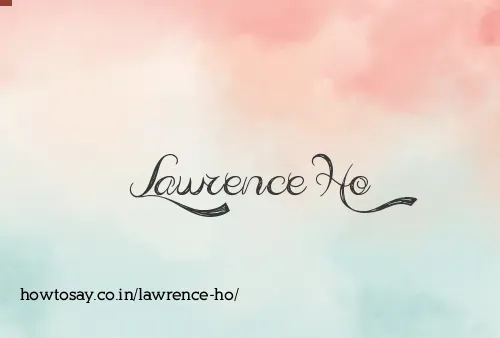 Lawrence Ho