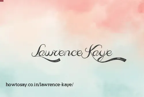 Lawrence Kaye