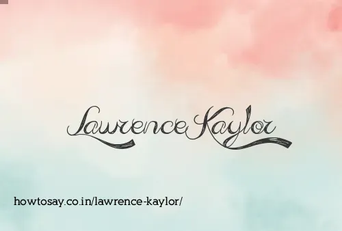 Lawrence Kaylor