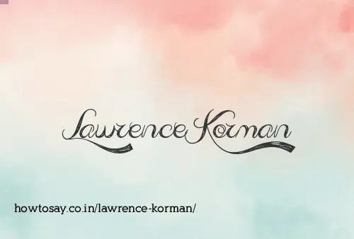 Lawrence Korman