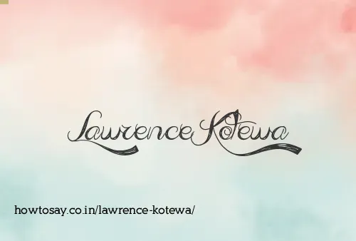 Lawrence Kotewa