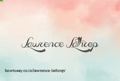 Lawrence Lathrop