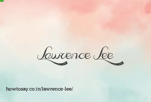 Lawrence Lee