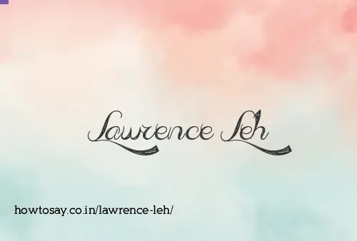 Lawrence Leh