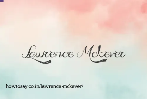 Lawrence Mckever