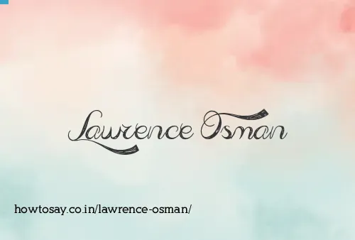 Lawrence Osman
