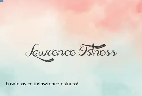 Lawrence Ostness