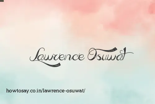 Lawrence Osuwat