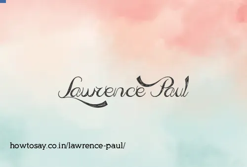 Lawrence Paul
