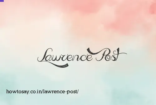 Lawrence Post