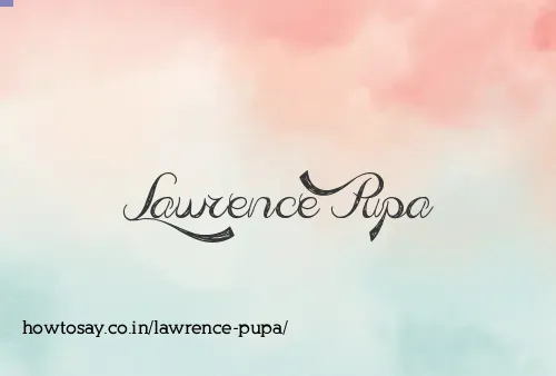 Lawrence Pupa