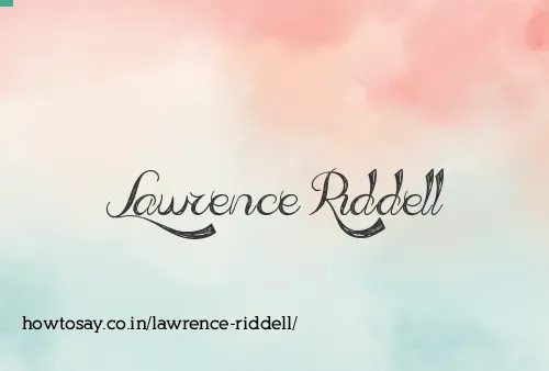 Lawrence Riddell